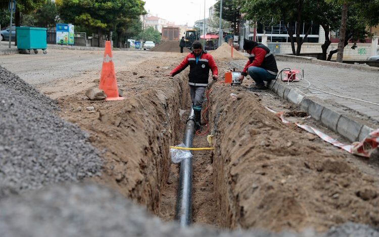 Nevşehir Güzelyurt’ta içme suyu hattı yenilendi Nevşehir Güzelyurt’ta içme suyu hattı yenilendi