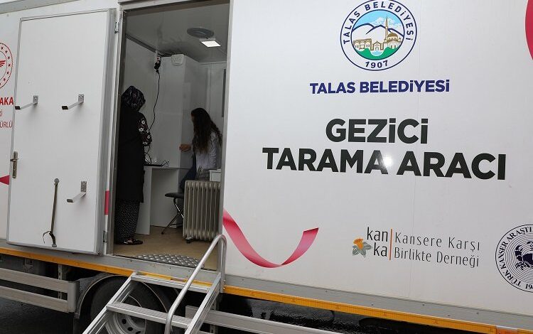 Kayseri Talas’ın ‘gezici kanser tarama aracı’ yollarda Kayseri Talas’ın ‘gezici kanser tarama aracı’ yollarda