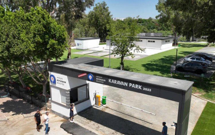 ABB Karavan Parkı hizmete girdi ABB Karavan Parkı hizmete girdi