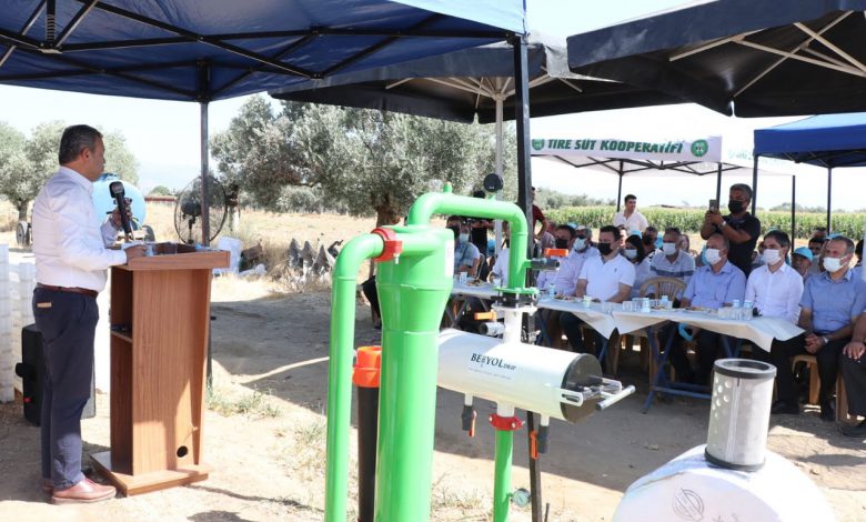 İzmir Tire’de silajlık mısırlar damla sulama ile sulanacak