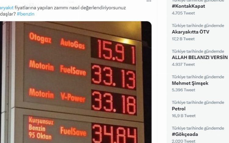 Akaryakıta ÖTV zammına sosyal medyadan tepki yağıyor Akaryakıta ÖTV zammına sosyal medyadan tepki yağıyor