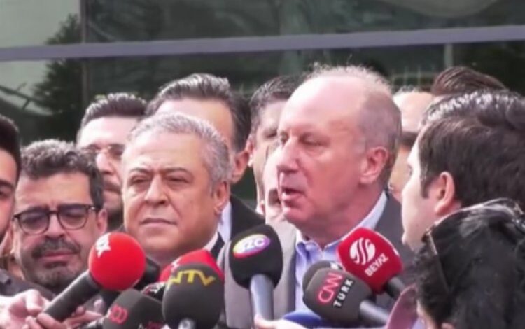 İnce: Kimse pes edeceğimi sanmasın