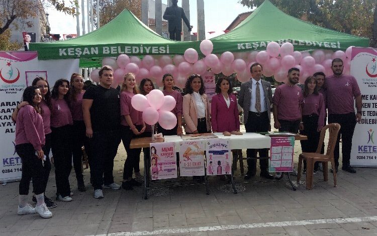 Edirne Keşan’da ‘meme kanseri’ farkındalığı Edirne Keşan’da ‘meme kanseri’ farkındalığı