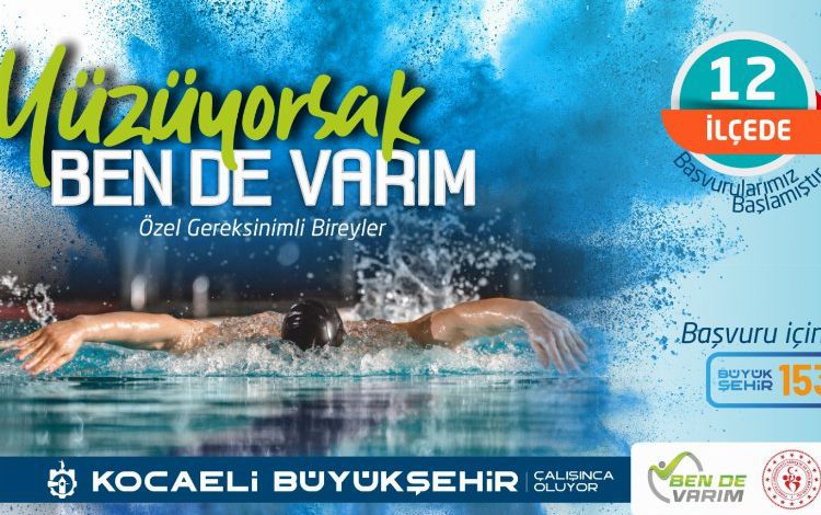 Kocaeli’nde ‘’Yüzüyorsak Bende Varım’’ projesi başlıyor