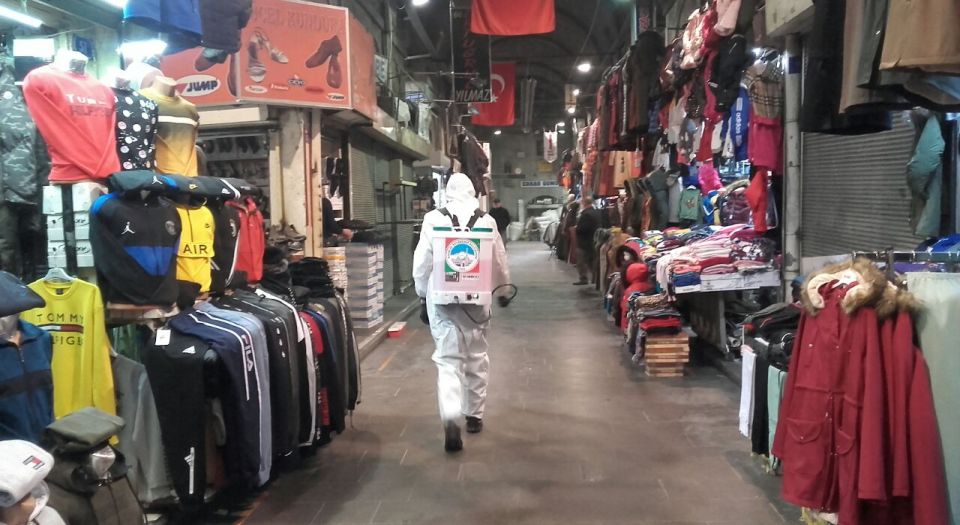 Kayseri Melikgazi’de dezenfekte çalışmaları sürüyor Kayseri Melikgazi’de dezenfekte çalışmaları sürüyor