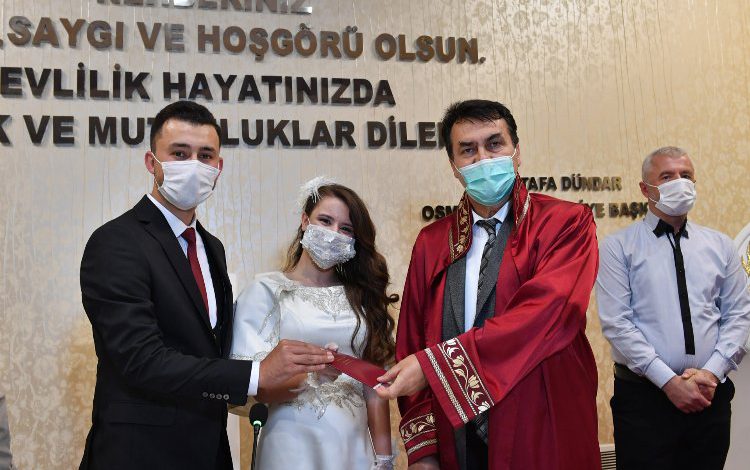 Bursa Osmangazi’de 2021’de 6 bin 556 nikah