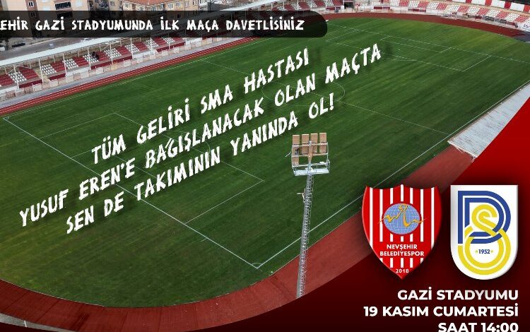 Nevşehir Gazi Stadyumu’nda anlamlı heyecan