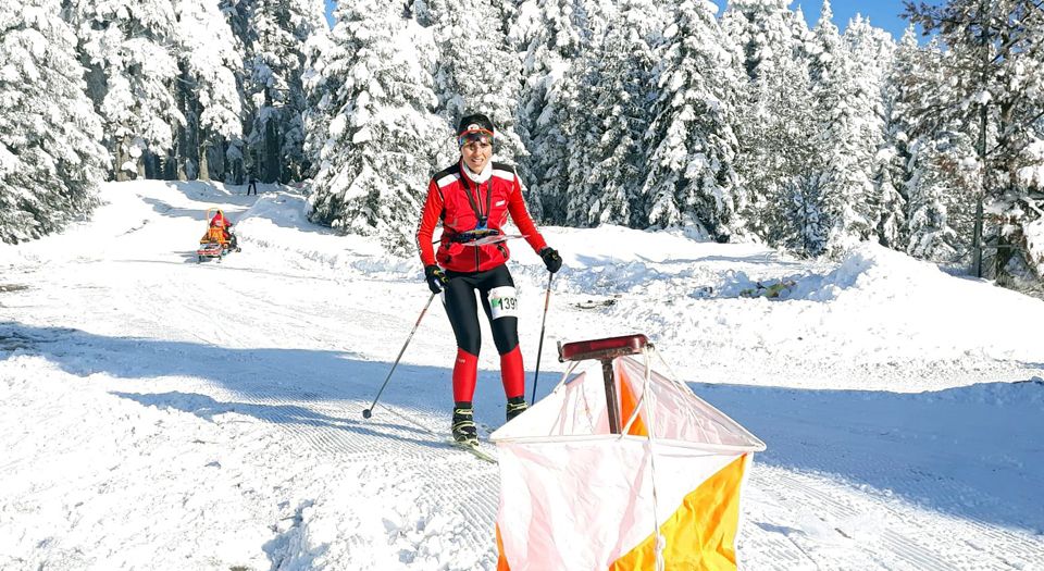 Çankırı Ilgaz’da kayakla oryantiring yaptılar