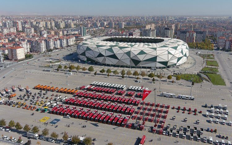 Konya Büyükşehir Belediyesi’ne 288 yeni araç