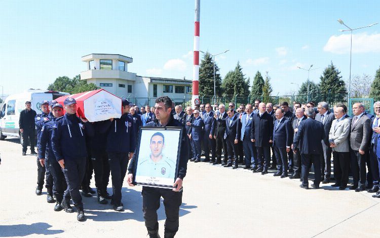 Şehit memur Bursa’dan Ağrı’ya uğurlandı