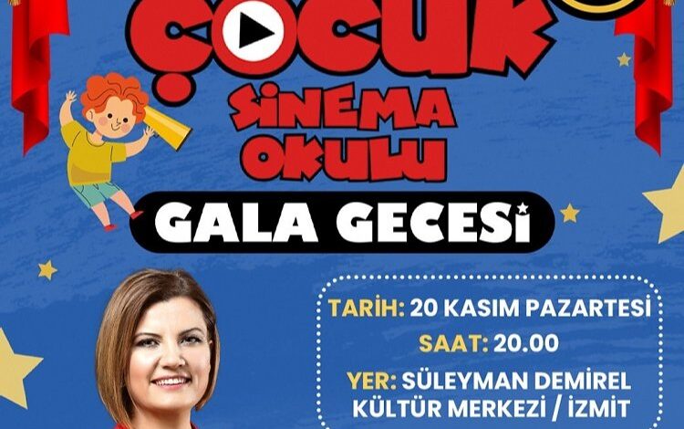 Kocaeli İzmit Belediyesi Çocuk Sinema Okulu için gala zamanı Kocaeli İzmit Belediyesi Çocuk Sinema Okulu için gala zamanı