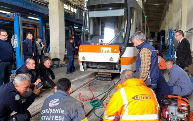 Raylarda acil durum tatbikatı