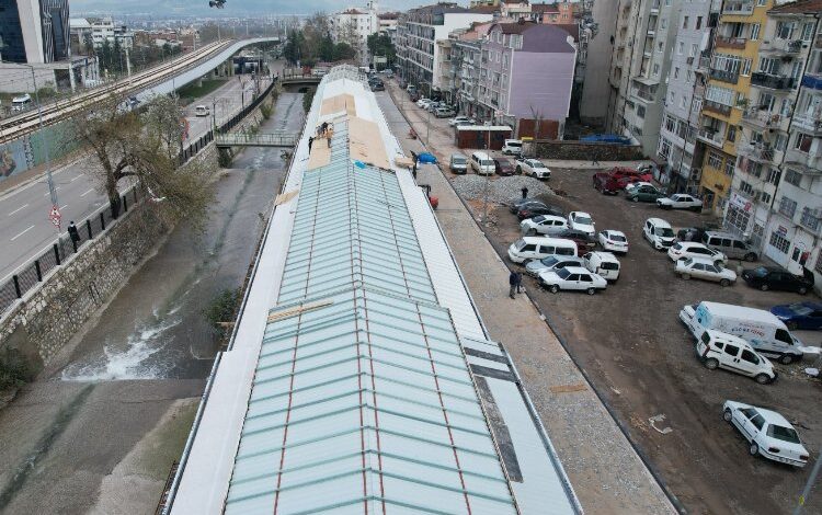 Bursa Gökdere Çarşısı yüzde 75 tamamlandı