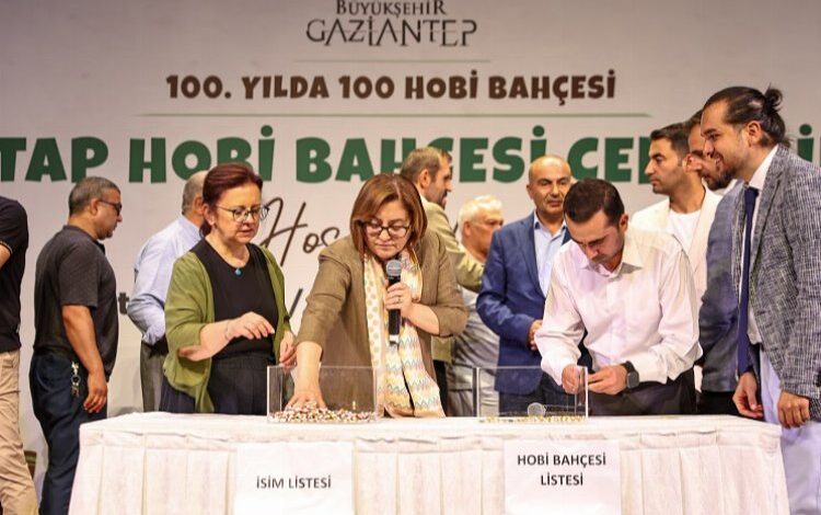 Gaziantep’te 5’ncü Hobi Bahçeleri kuraları çekildi