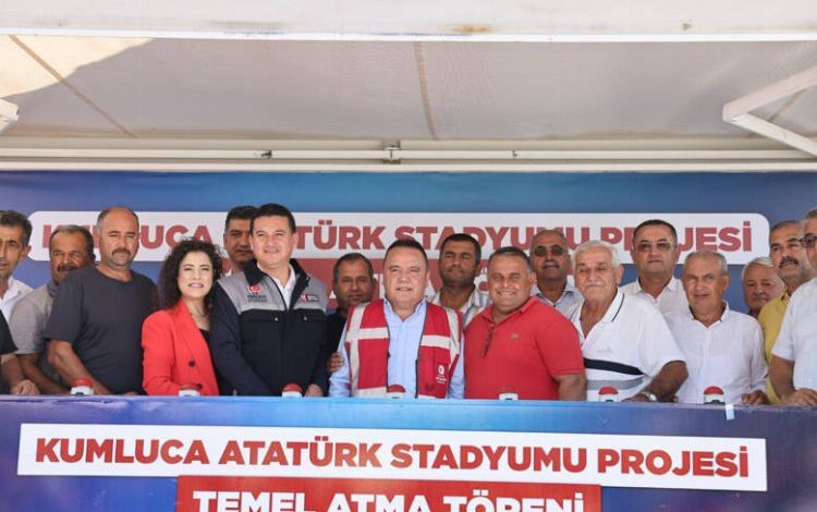 Kumluca Atatürk Stadyumu’nun temeli atıldı