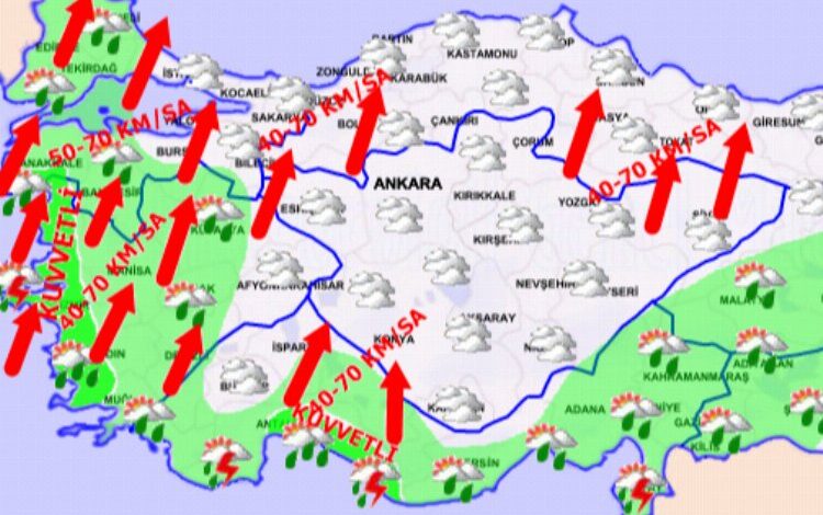 Meteoroloji’den lodos, sel, dolu uyarısı! Türkiye’de bugün hava nasıl olacak? Meteoroloji’den lodos, sel, dolu uyarısı! Türkiye’de bugün hava nasıl olacak?