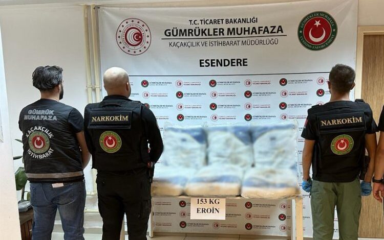 Esendere Gümrük Kapısında 153 kilo eroin yakalandı Esendere Gümrük Kapısında 153 kilo eroin yakalandı