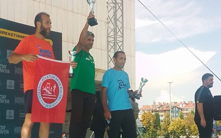 Manisalı atlet bu kez Konya kürsüsünde