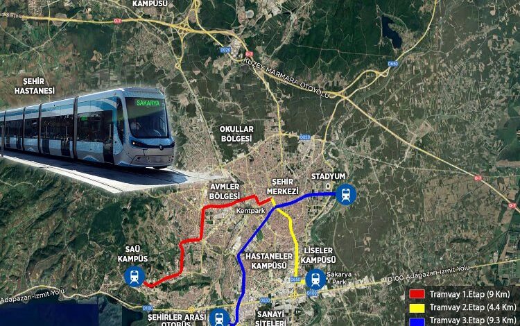 Sakarya’dan ‘şehir içi raylı sistem’ açıklaması Sakarya’dan ‘şehir içi raylı sistem’ açıklaması
