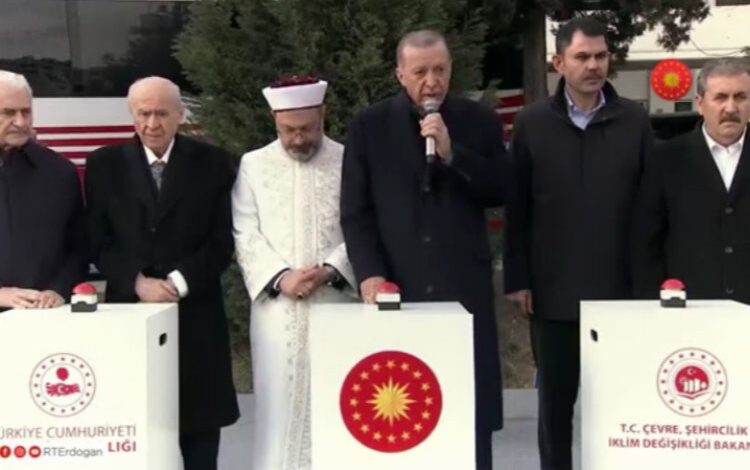 Afet konutları için temel atıldı… 650 bin konut bir yıl içinde teslim edilecek Afet konutları için temel atıldı… 650 bin konut bir yıl içinde teslim edilecek