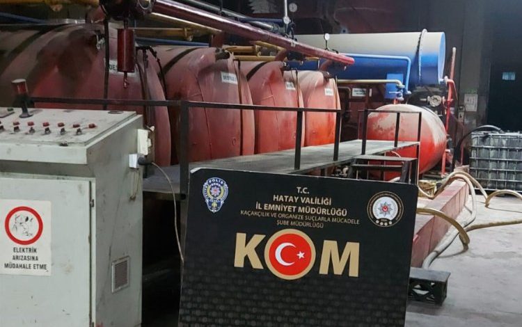 Hatay’da 97 bin 238 litre karışımlı akaryakıt ele geçirildi