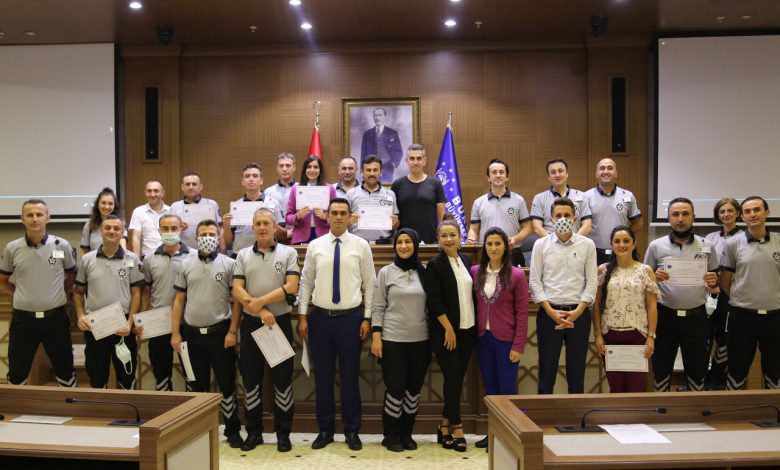 Bursa Büyükşehir personeline işaret dili sertifikası