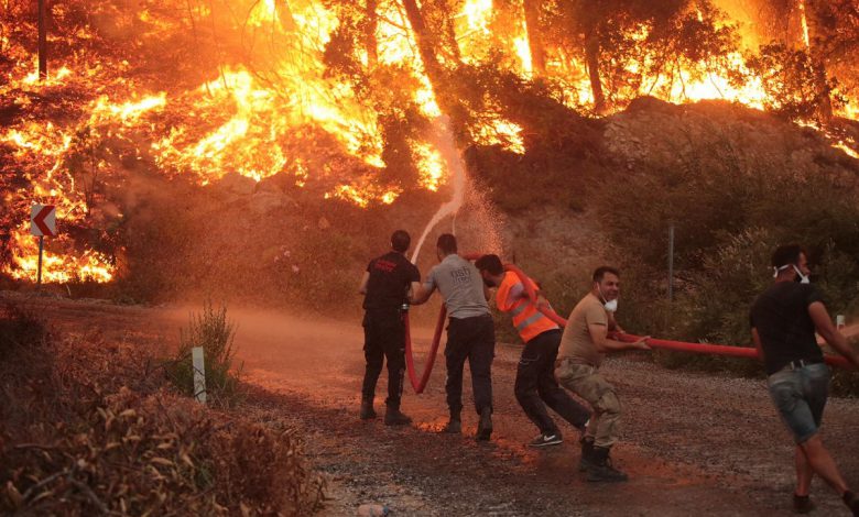 Kayseri itfaiyesinden Milas Termik Santrali nöbeti