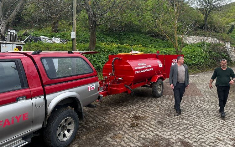 Karamürsel Tahtalı Mahallesi’ne yangın söndürme tankeri Karamürsel Tahtalı Mahallesi’ne yangın söndürme tankeri