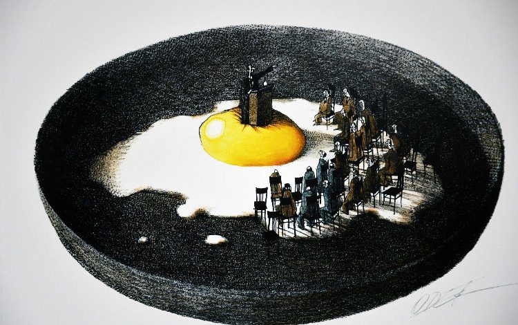 İzmir Karabağlar’da Nasreddin Hoca Karikatür Yarışması Sergisi açıldı