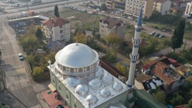 Derince İmaret Camii’ne estetik görünüm