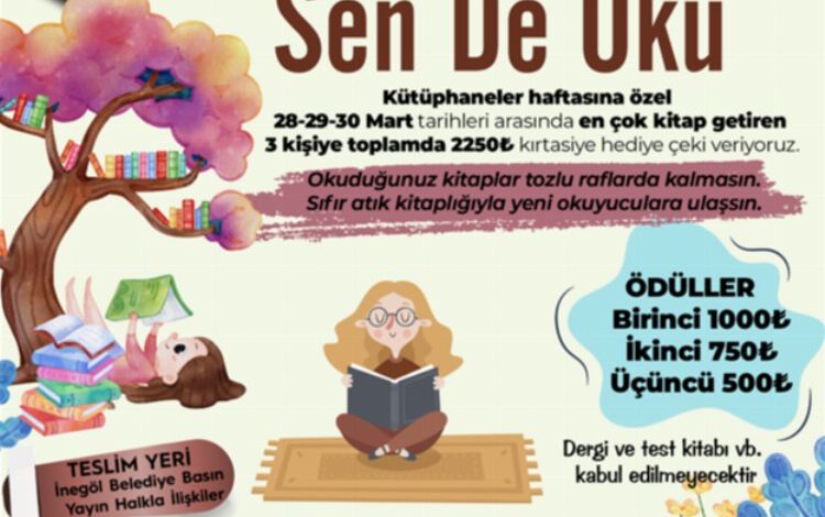 Bursa İnegöl’den ‘kitap’ farkındalığı Bursa İnegöl’den ‘kitap’ farkındalığı