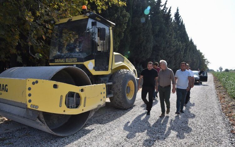 Manisa Büyükşehir’den Saruhanlı’ya bitüm desteği Manisa Büyükşehir’den Saruhanlı’ya bitüm desteği