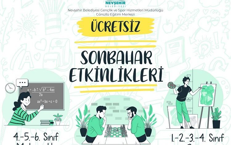 Nevşehir’de Gönüllü Eğitim Merkezleri kapılarını açıyor Nevşehir’de Gönüllü Eğitim Merkezleri kapılarını açıyor