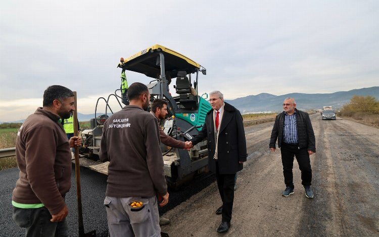 Geyve kırsalında hummalı çalışma