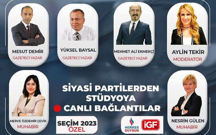 İGF üyesi medyalarda kesintisiz özel canlı yayın saat 17’de başlıyor