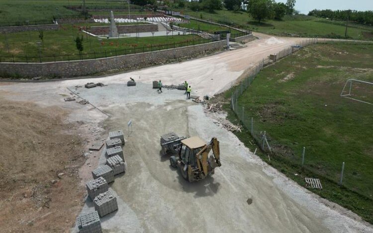 Bursa İnegöl’de Halhalca Meydanı parkeleniyor