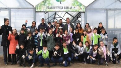 Eskişehirli miniklerden ‘Doğayı Saran Eller’ etkinliği