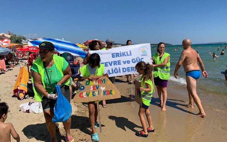 ERÇED Erikli Sahili’ni temizledi ERÇED Erikli Sahili’ni temizledi