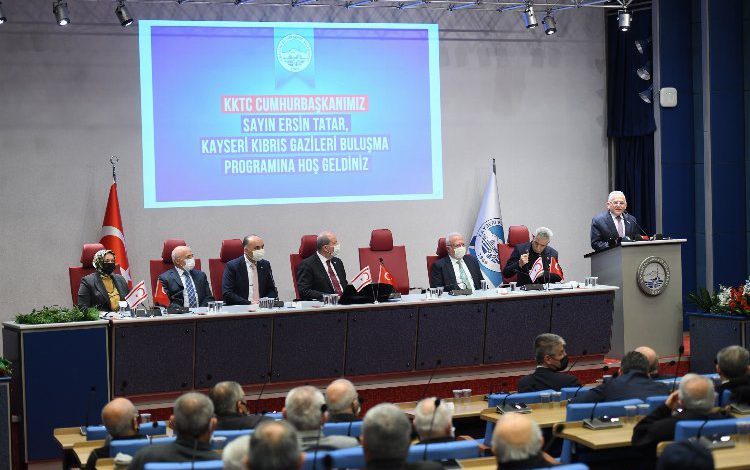 KKTC Cumhurbaşkanı Tatar ve Kıbrıs gazileri Kayseri’de buluştu