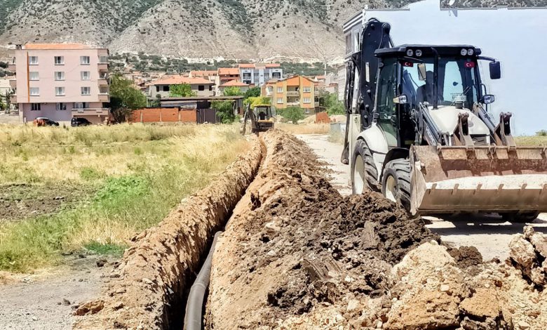 Manisa Kırkağaç’ta kanalizasyon hattı yenilendi