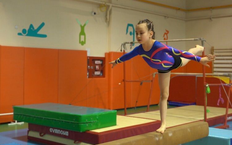 Minik cimnastikçi Elvan’ın hedefi olimpiyatlar