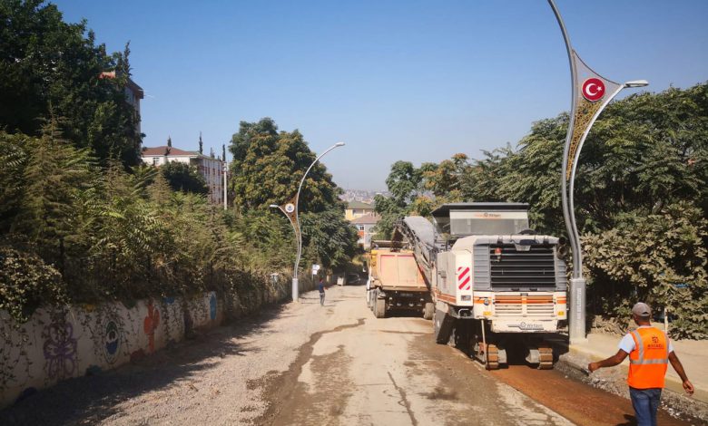 Kocaeli Dilovası’nda üstyapı çalışmaları Kocaeli Dilovası’nda üstyapı çalışmaları