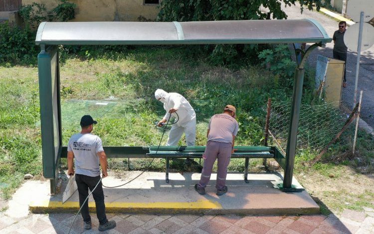 Kocaeli’nin durakları onarımdan geçiyor Kocaeli’nin durakları onarımdan geçiyor