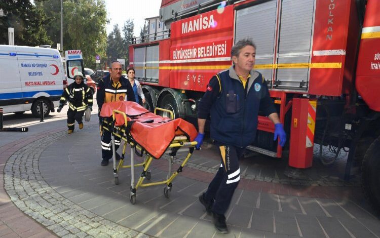 Manisa MASKİ’de yangın tatbikatı