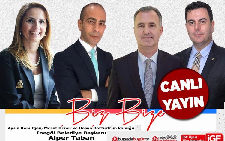 Bursa İnegöl Belediye Başkanı Alper Taban İGF TV’de ‘Biz Bize’nin konuğu Bursa İnegöl Belediye Başkanı Alper Taban İGF TV’de ‘Biz Bize’nin konuğu