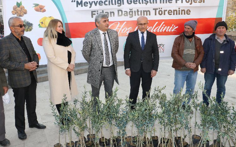 Manisa’da 100 bin meyve fidanı üreticilere teslim edildi