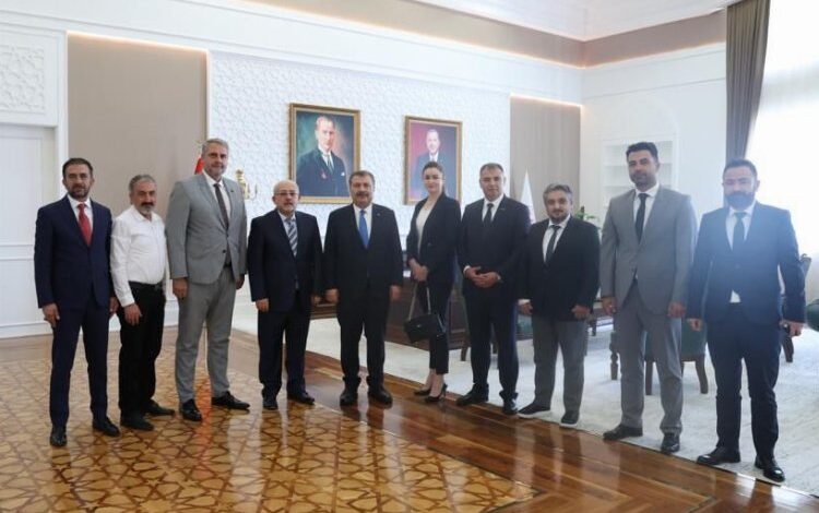 Konyagiad’dan Bakan Koca’ya ziyaret Konyagiad’dan Bakan Koca’ya ziyaret