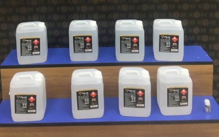 Edirne Keşan’da şüpheli araçtan sahte alkol malzemeleri çıktı!