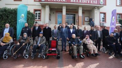Bursa İnegöl’de 11 engelliye akülü araçları teslim edildi
