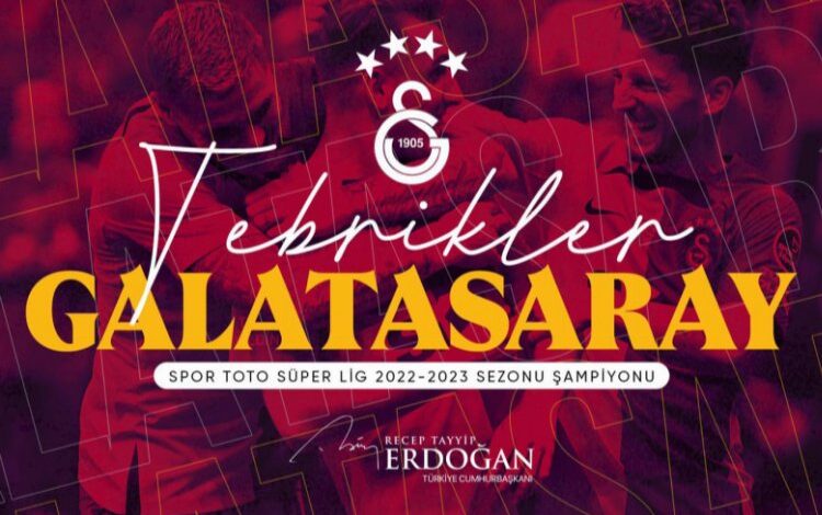 Cumhurbaşkanı Erdoğan’dan Galatasaray’a tebrik